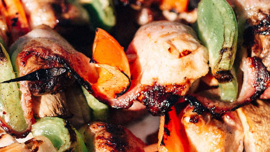 Sweet ’n Saucy Chicken Kabobs