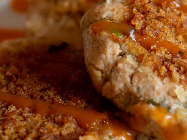 Dorothy Lynch’s Smashing Gluten Free Salmon Cakes with Dorothy Lynch drizzle