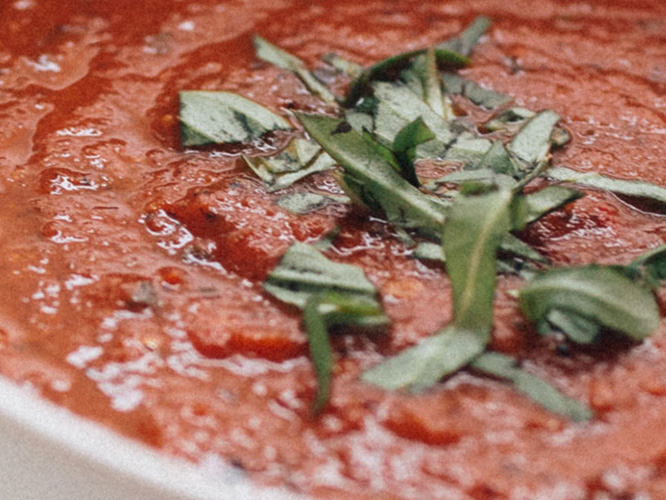 Roasted Tomato and Red Pepper Soup with Dorothy Lynch Recipe