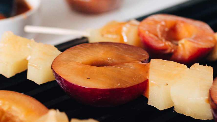 Grilled Fruit with Dorothy Lynch Glaze Recipe