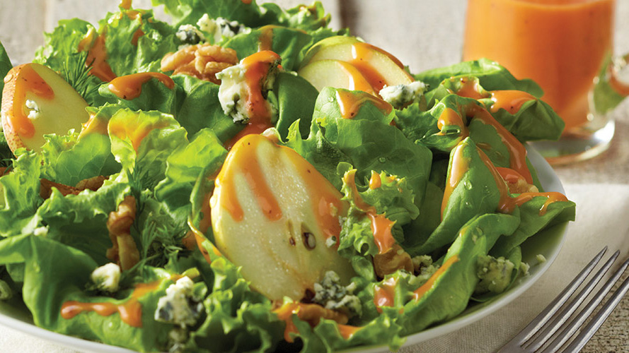 French Pear, Bleu Cheese and Walnut Salad with Dorothy Lynch Dressing Recipe