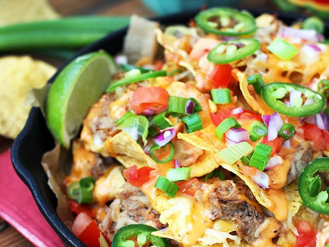 Game Day Pulled Pork Nachos with Dorothy Lynch Dressing Recipe