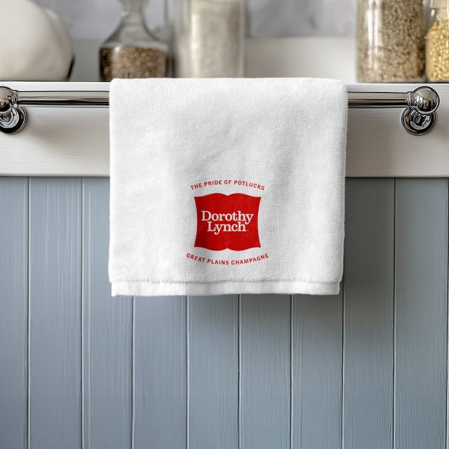 Dorothy Lynch Towel Hanging in Kitchen